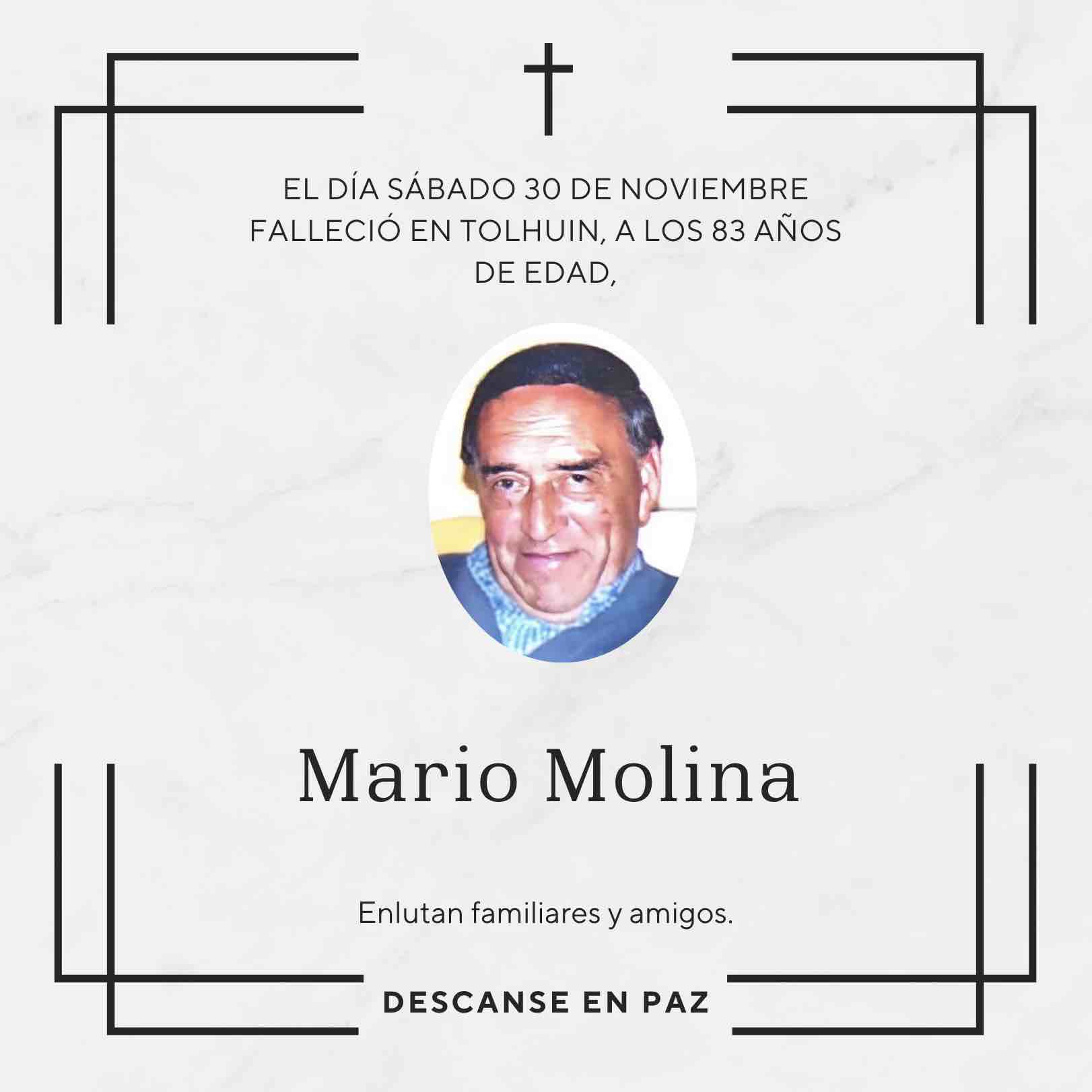 Fallecimiento | Mario Molina.